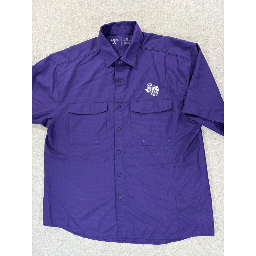 Stephen F Austin Lumberjacks Stitched Logo Campus S/S Shirt (Men's XL) Purple
